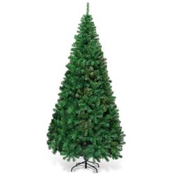 CM19723 7 ft. Artificial PVC Hinged Christmas Tree with Solid Metal Stand