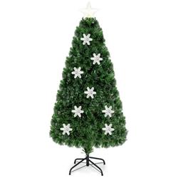 CM20529 4 x 5 x 6 ft. LED Optic Artificial Christmas Tree with Snowflakes