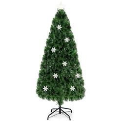 CM20530 4 x 5 x 6 ft. LED Optic Artificial Christmas Tree with Snowflakes