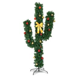 CM20645 6 ft. Artificial Cactus Christmas Tree with LED Lights