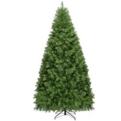 CM20716 8 ft. Pre-Lit Artificial PVC Christmas Tree with LED Lights Anf Stand