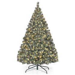 CM21226 4.5 ft. PVC Pre-Lit Artificial Hinged Christmas Tree