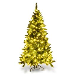 CM22047 5 ft. Prelit Artificial Half Christmas Tree with 8 Flash Modes