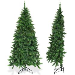 CM22048 6 ft. Prelit Artificial Half Christmas Tree with 8 Flash Modes