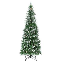 CM22052 5 x 6 x 7.5 ft. Artificial Pencil Christmas Tree with Pine Cones