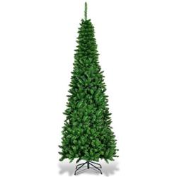 CM22071 6.5 x 7.5 ft. Pre-Lit Hinged Artificial Pencil Christmas Tree