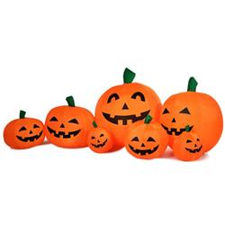 CM22083 7.5 ft. Halloween Inflatable 7 Pumpkins Patch with LED Lights