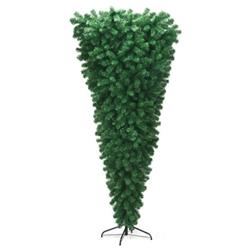CM22856 7 ft. Unlit Upside Down Artificial Christmas Tree