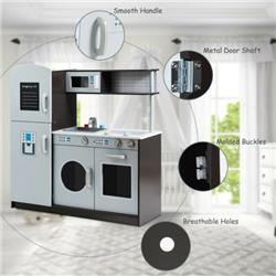 HW63009 Kids Pretend Play Kitchen Cooking Set with Simulated Sound