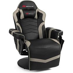 Picture of Total Tactic HW63196GR Ergonomic High Back Massage Gaming Chair with Pillow, Gray