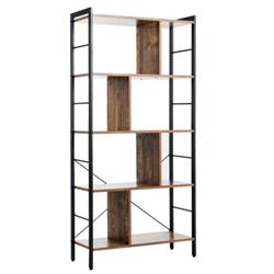 HW63533 4-Tier Industrial Bookshelf Floor Standing Storage Rack Large Storage