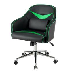 Picture of Total Tactic HW63924GN Adjustable Height Office Chair with Massage Lumbar Support&#44; Green