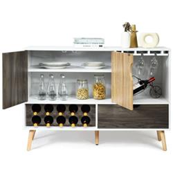 HW64028 Mid-Century Buffet Sideboard Wooden Storage Cabinet