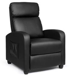 Picture of Total Tactic HW64114BK Recliner Sofa Wingback Chair with Massage Function&#44; Black