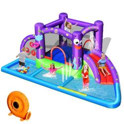 Picture of Total Tactic NP10145 Inflatable Water Slide Park with Splash Pool & 750W Blower