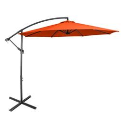Picture of Total Tactic NP10171OR 10 ft. Offset Umbrella with 8 Ribs Cantilever & Cross Base Tilt Adjustment&#44; Orange
