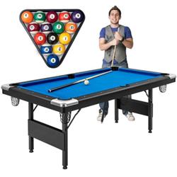 Picture of Total Tactic NP10255WL-BL 6 ft. Foldable Billiard Pool Table, Blue
