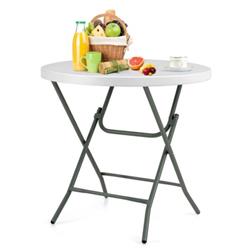 NP10263 32 in. Round Foldable Lightweight Table