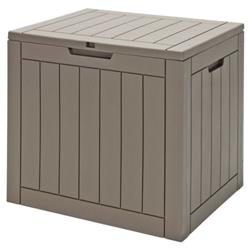 NP10310CF 30 gal Deck Box Storage Container Seating Tools, Light Brown
