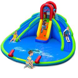 Picture of Total Tactic NP10327 Inflatable Waterslide Bounce House with Upgraded Handrail without Blower