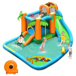 NP10328 Inflatable Water Slide Park with Upgraded Handrail without Blower