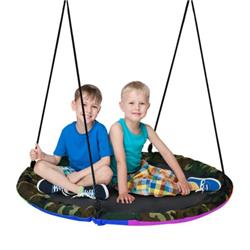 Picture of Total Tactic NP10330AG 40 in. Flying Saucer Tree Swing with 2 Hanging Straps for Kids-Camouflage