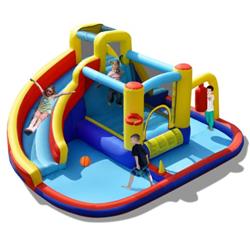 Picture of Total Tactic NP10358 7-in-1 Inflatable Water Slide Bounce Castle without Blower