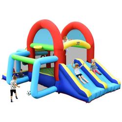 Picture of Total Tactic NP10360 Inflatable Jumping Castle Bounce House with Dual Slides without Blower