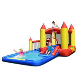 Picture of Total Tactic NP10387 Inflatable Water Slide with Slide & Jumping Area
