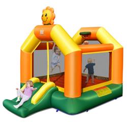 Picture of Total Tactic NP10398 Kids Inflatable Bounce Jumping Castle House with Slide without Blower