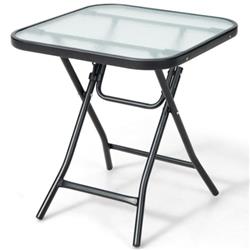 NP10401 18 in. Square Patio Bistro Table with Rustproof Frame