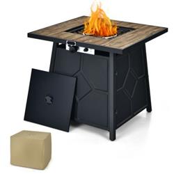 NP10423 28 in. 40000 BTU Propane Gas Fire Pit Table with Cover