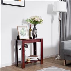 HW51530 Espresso Wooden Sofa End Table - Espresso