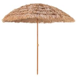 NP10498 8 ft. Patio Thatched Tiki Umbrella Hawaiian Hula Beach Umbrella
