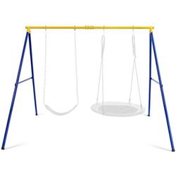 Picture of Total Tactic NP10525-1YE 660 lbs Extra Large A-Shaped Swing Stand with Anti-Slip Foot Pads&#44; Yellow