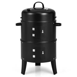 NP10580 3-in-1 Charcoal BBQ Grill Cambo with Built-in Thermometer
