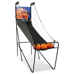 SP37726 Foldable Single Shot Basketball Arcade Game with Electronic Scorer & Basketballs