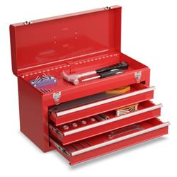 TL35116 Portable Garage Mechanic Tool Cabinet Box with 3 Drawer