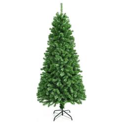 CM23733US 7 ft. Pre-Lit Multi Color Fiber Optic Spruce Artificial Christmas Tree