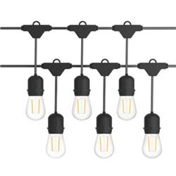 EP23305-2 48 ft. LED Outdoor Waterproof Commercial String Lights Bulbs - 2 Piece