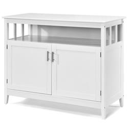 HW53869WH Modern Practical & Beautiful Wooden Kitchen Lockers with Large Storage Space, White