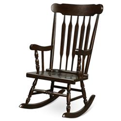 Picture of Total Tactic HW64492CA Solid Wood Porch Glossy Finish Rocking Chair&#44; Brown