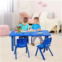 Picture of Total Tactic HW64567BL Kids Plastic Rectangular Learn & Play Table&#44; Blue