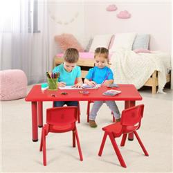Picture of Total Tactic HW64567RE Kids Plastic Rectangular Learn & Play Table&#44; Red