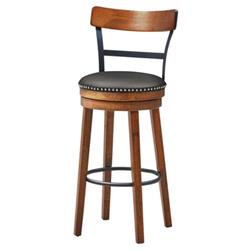 Picture of Total Tactic HW65272 30.5 in. 360 deg Swivel Stool with Leather Padded Seat