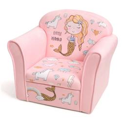 Picture of Total Tactic HW65602 Kids Mermaid Armrest Couch Upholstered Sofa
