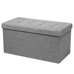 HW65882SL 31.5 in. Fabric Foldable Storage with Removable Storage Bin, Light Gray