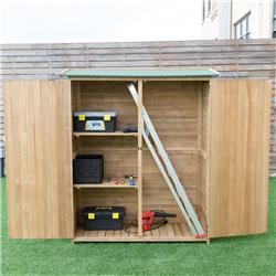 OP3330 Plus 64 in. Wooden Storage Shed Outdoor Fir Wood Cabinet -  Total Tactic, OP3330+