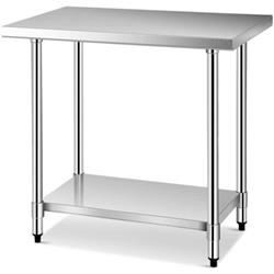 TL35283 24 x 36 in. Stainless Steel Commercial Kitchen Food Prep Table -  Total Tactic