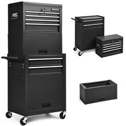 TL35294BK 6 Drawer Tool Chest with Heightening Cabinet, Black